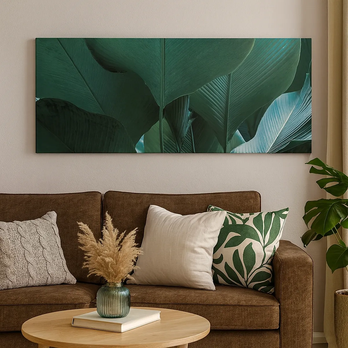 Tablou pe pânză - Cu frunza la lumină - 30x30 cm