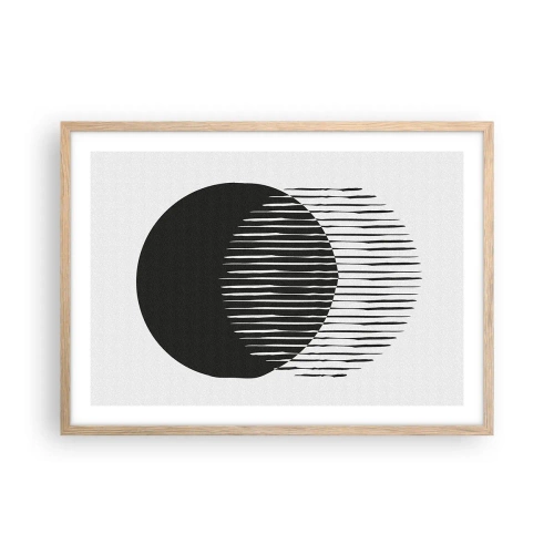 Poster în ramă de stejar deschis - Alter ego-ul său - 70x50 cm