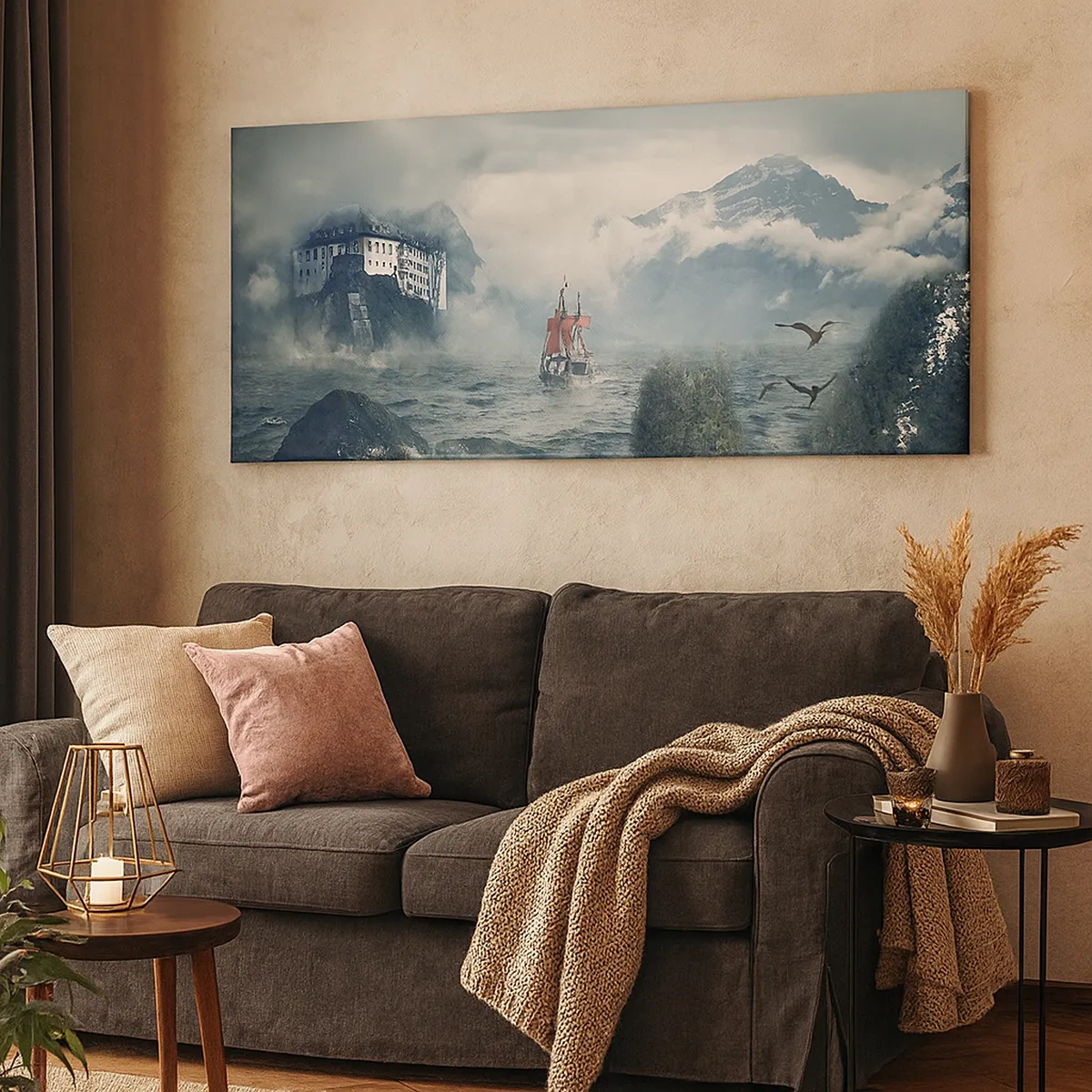 Tablou pe pânză - Pe ape magice - 30x30 cm