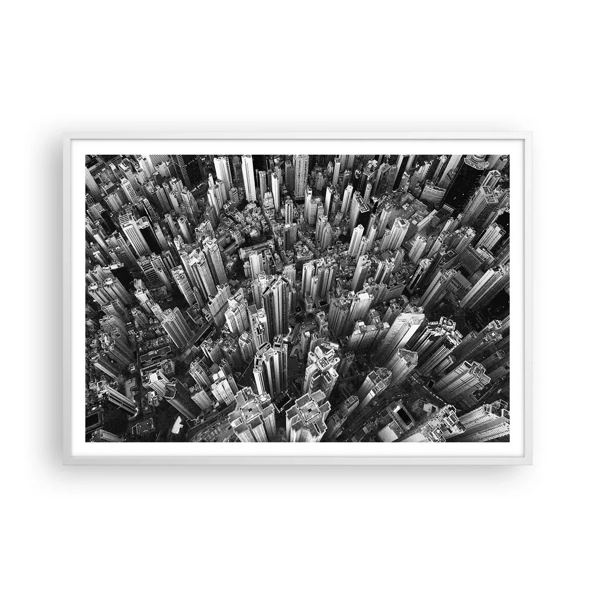 Poster în ramă albă - Din ce în ce mai sus - 100x70 cm
