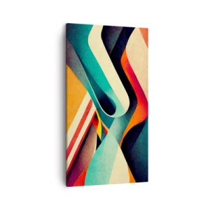 Tablou pe pânză - Compoziție intensă - 45x80 cm