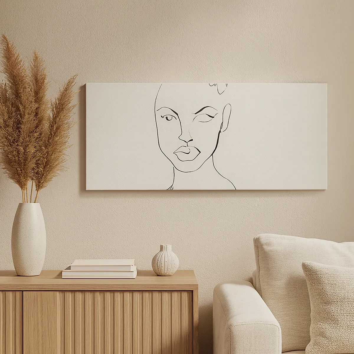 Tablou pe pânză - Schiță de senzualitate - 30x30 cm