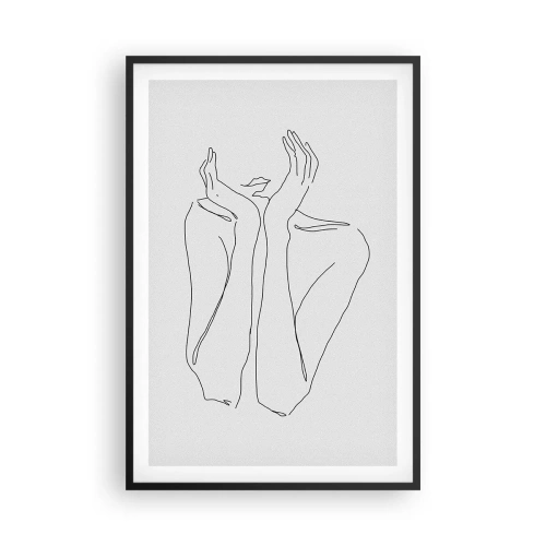 Poster în ramă neagră - La ce visează fetele - 61x91 cm