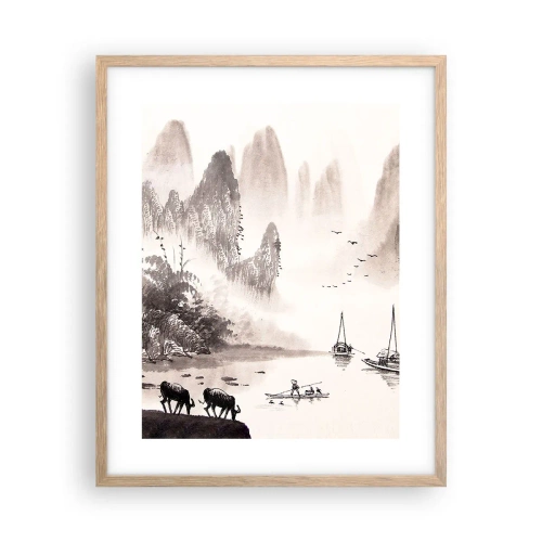 Poster în ramă de stejar deschis - Viața exotică de zi cu zi a Estului - 40x50 cm