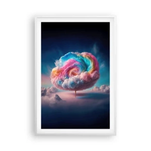 Poster în ramă albă - Visul unui parc de distracții - 61x91 cm