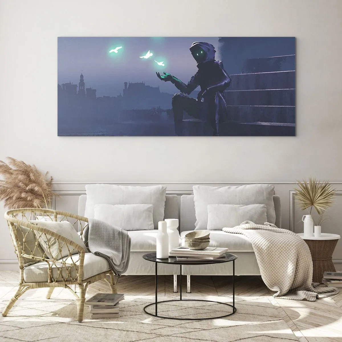 Tablou pe sticlă - Viața se va întoarce - 90x30 cm