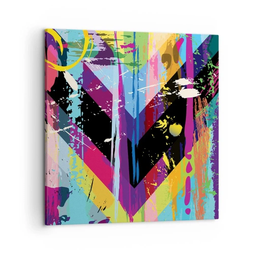 Tablou pe pânză - De sus în jos - 50x50 cm