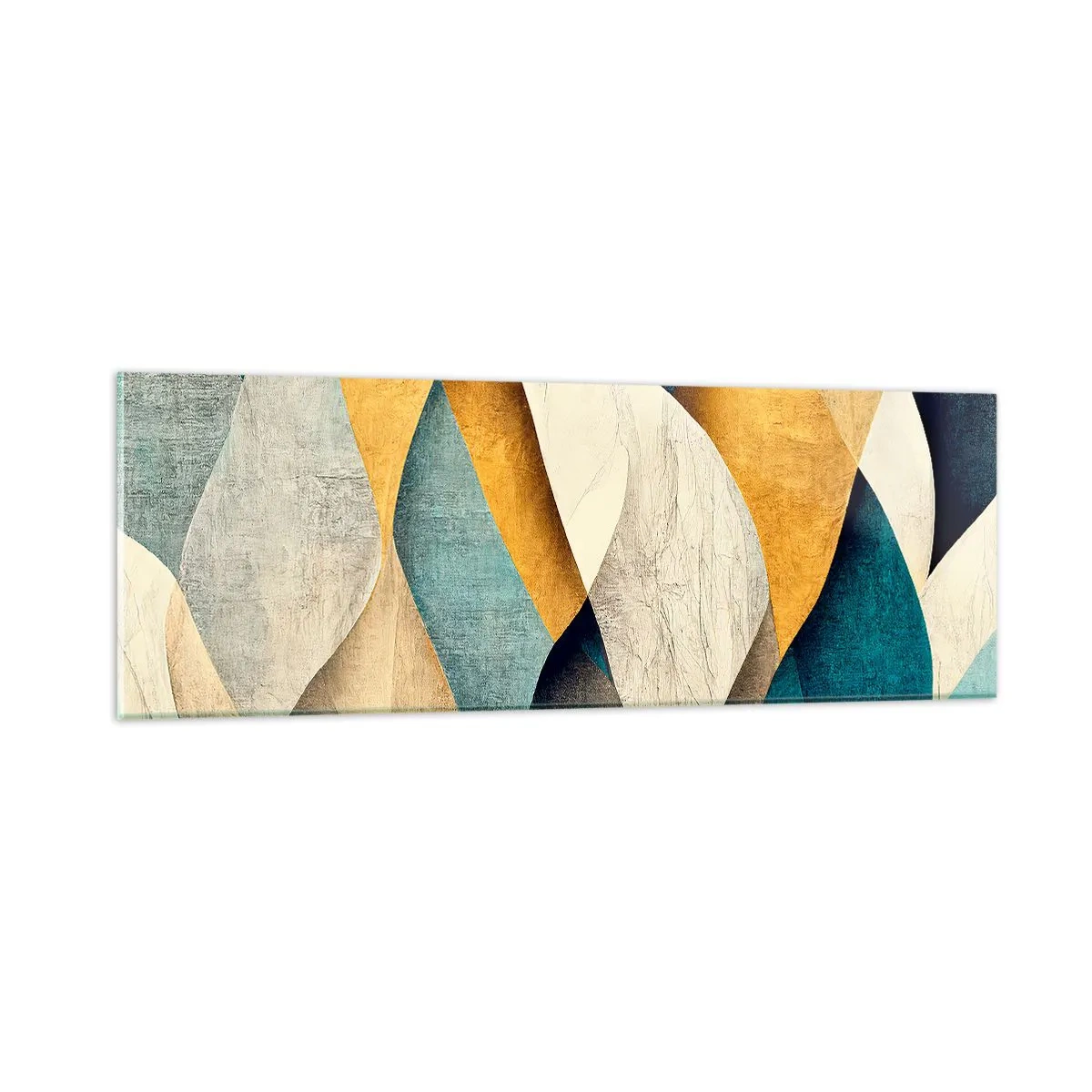Tablou pe sticlă - Ritm și ondulare - 90x30 cm