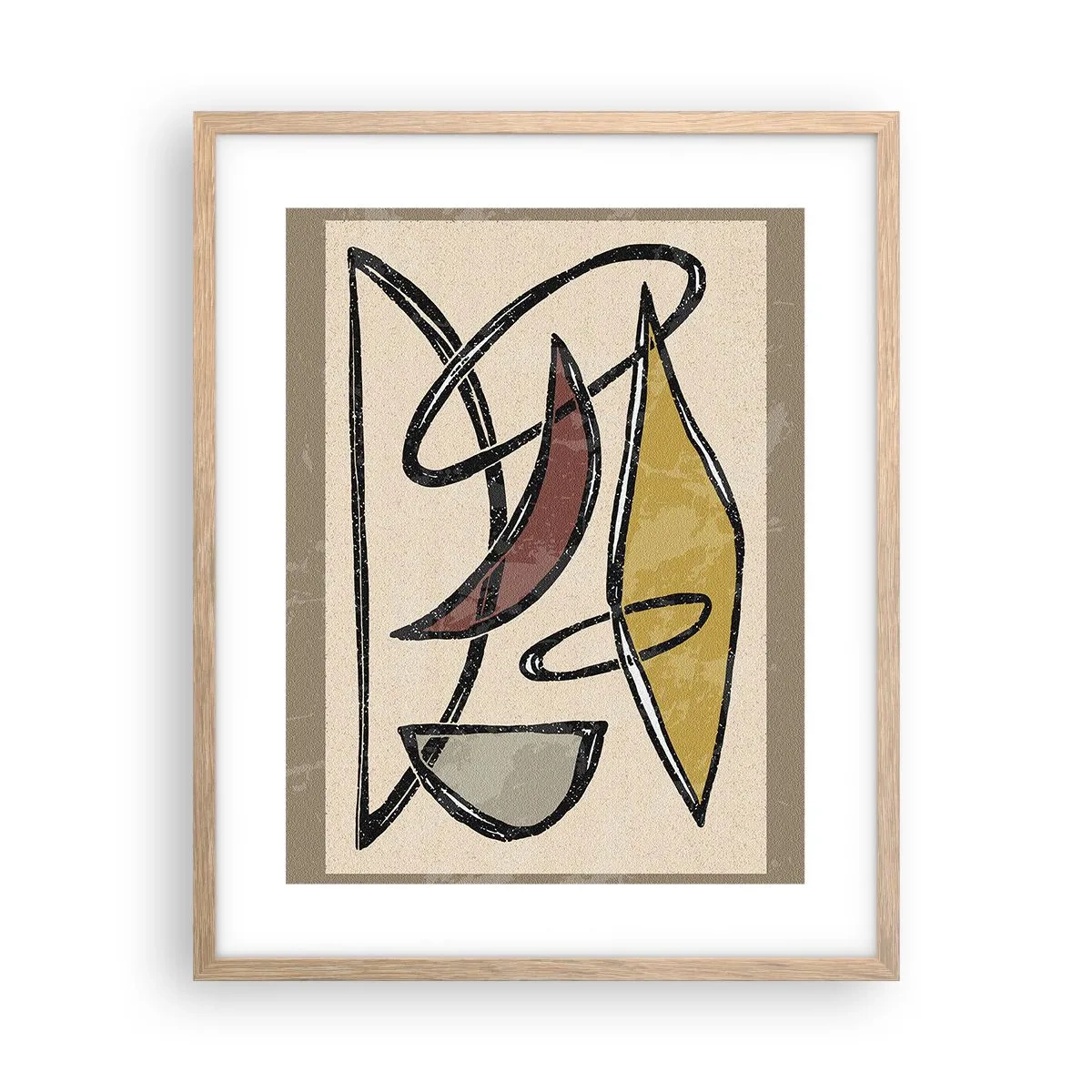 Poster în ramă de stejar deschis - Vertical și orizontal - 40x50 cm