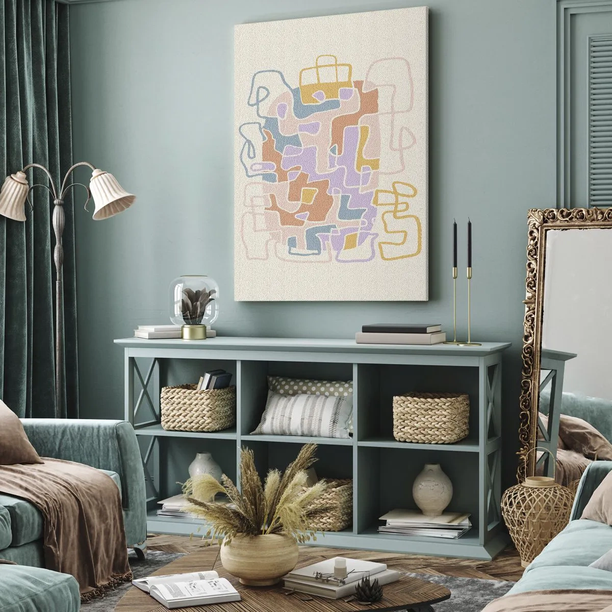 Tablou pe pânză - Labirintul - o aventură plină de bucurie - 80x120 cm