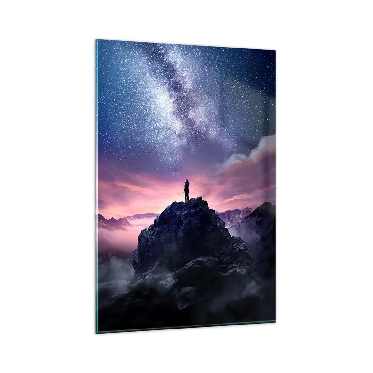 Tablou pe sticlă - Și a simțit viața - 80x120 cm