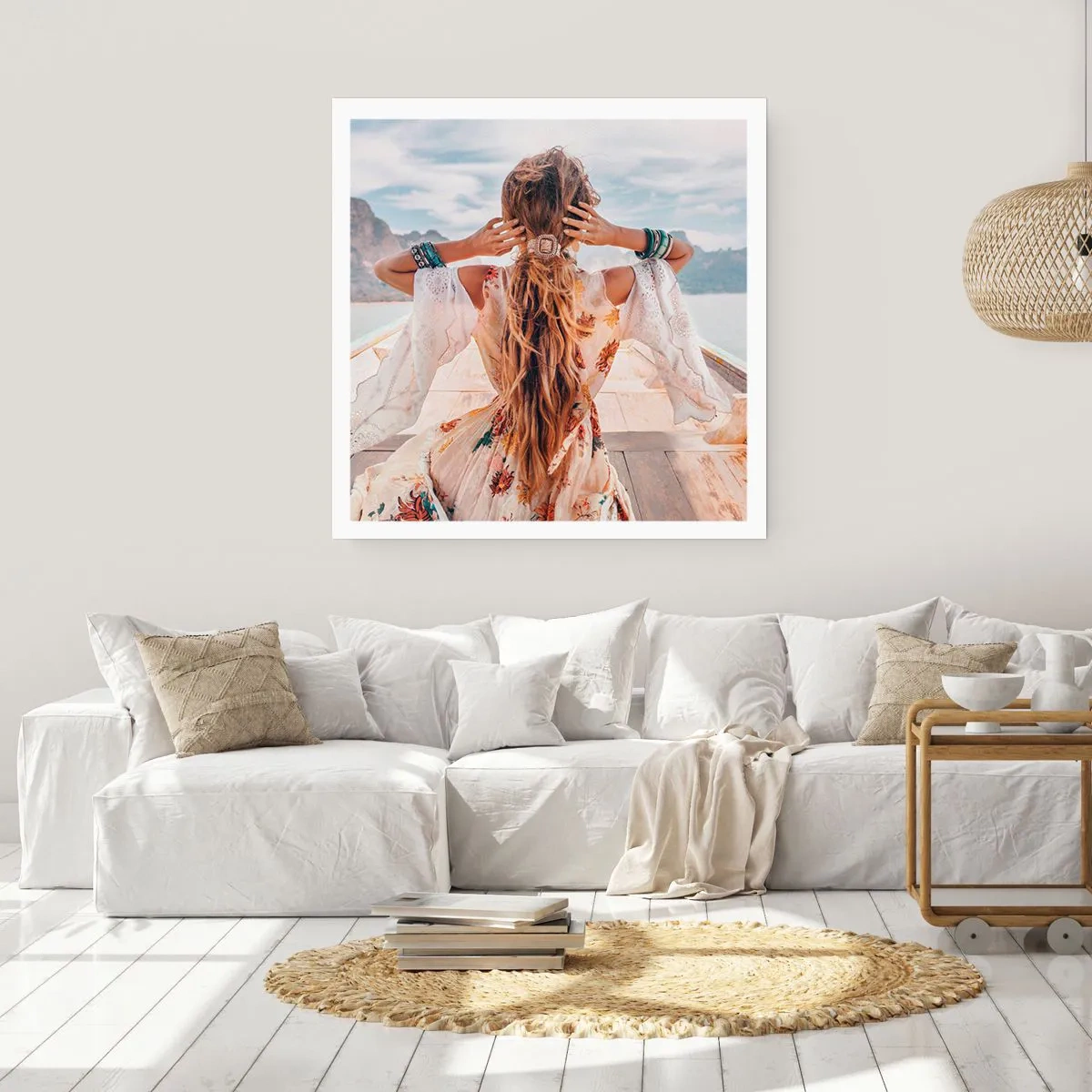 Poster - Pe drumul spre fericire - 40x40 cm