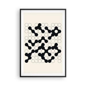 Poster în ramă neagră - Joc chinezesc - o variație - 61x91 cm