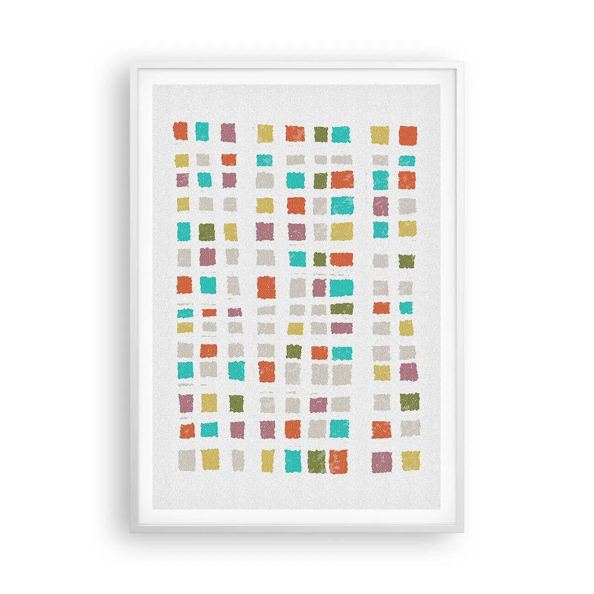 Poster în ramă albă - Joc necunoscut - 70x100 cm