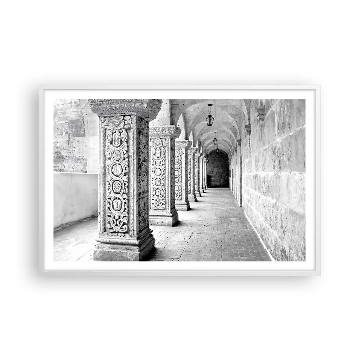 Poster în ramă albă - Și încotro…? - 91x61 cm