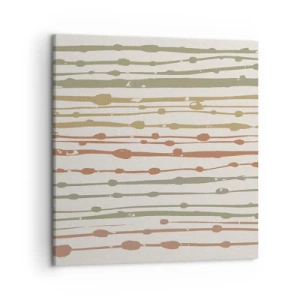 Tablou pe pânză - Notația culorilor muzicale - 50x50 cm