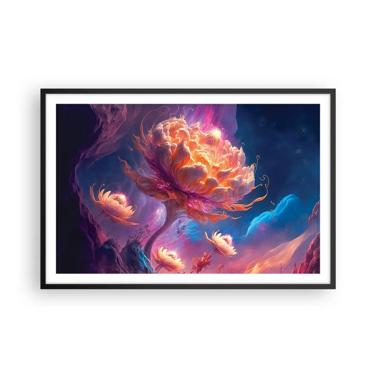Poster în ramă neagră - O altă lume - 91x61 cm