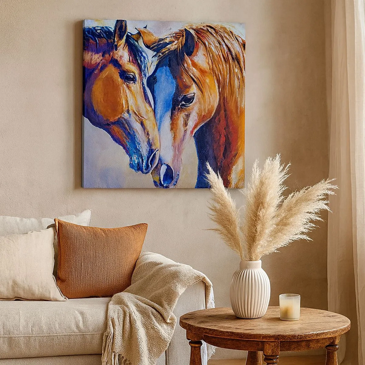 Tablou pe pânză - Două suflete apropiate - 30x30 cm