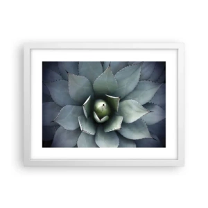 Poster în ramă albă - Momește și avertizează - 40x30 cm