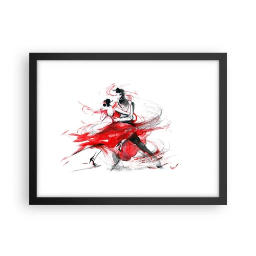 Poster în ramă neagră - Tango - ritmul pasiunii - 40x30 cm