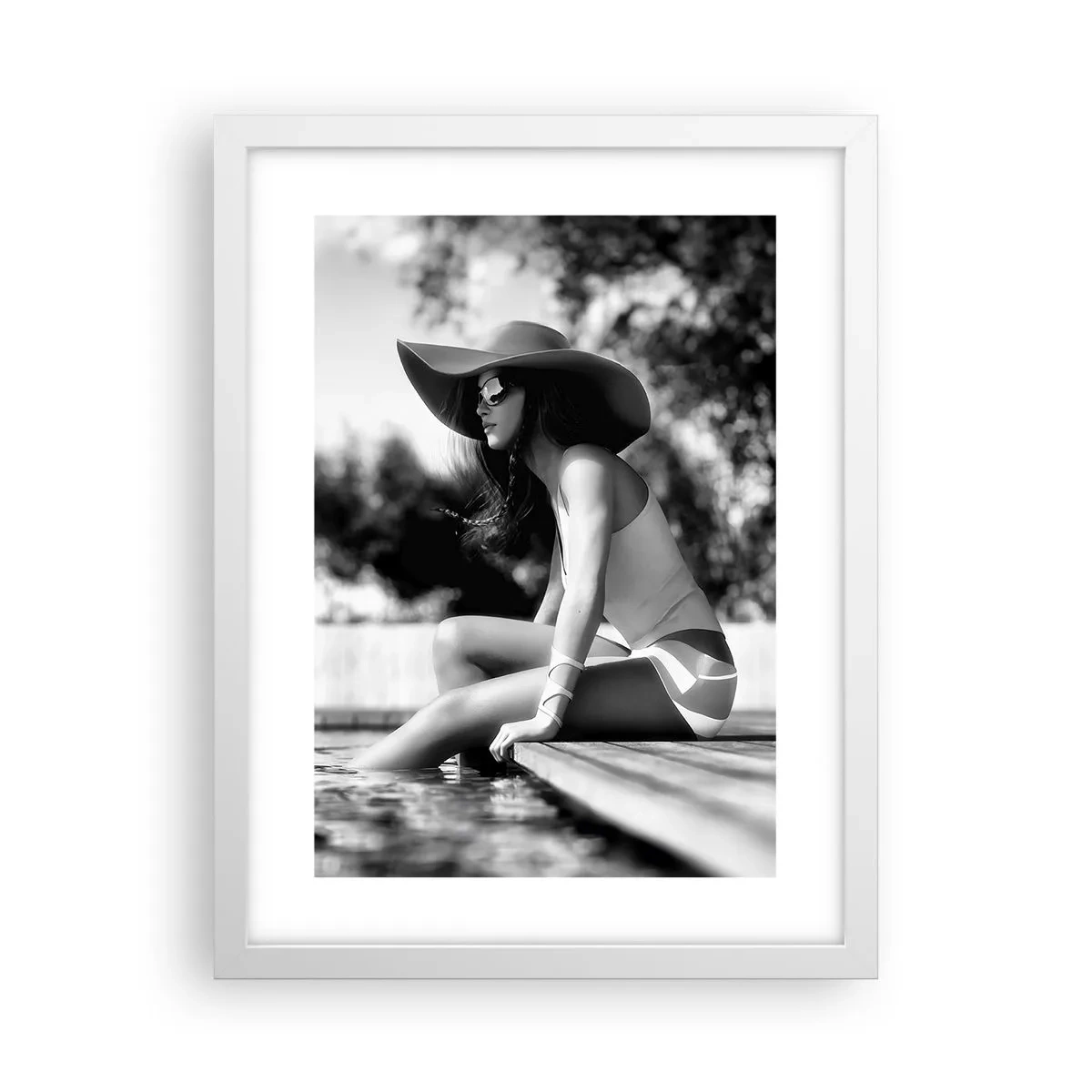 Poster în ramă albă - Vis de vară - 30x40 cm