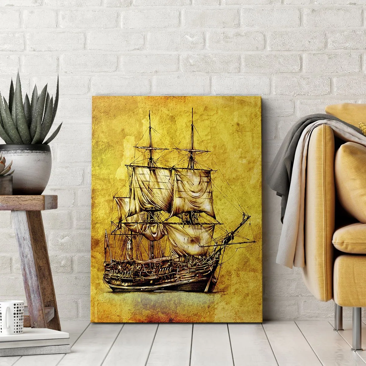 Tablou pe pânză - Ne îndreptăm spre Tortuga! - 55x100 cm