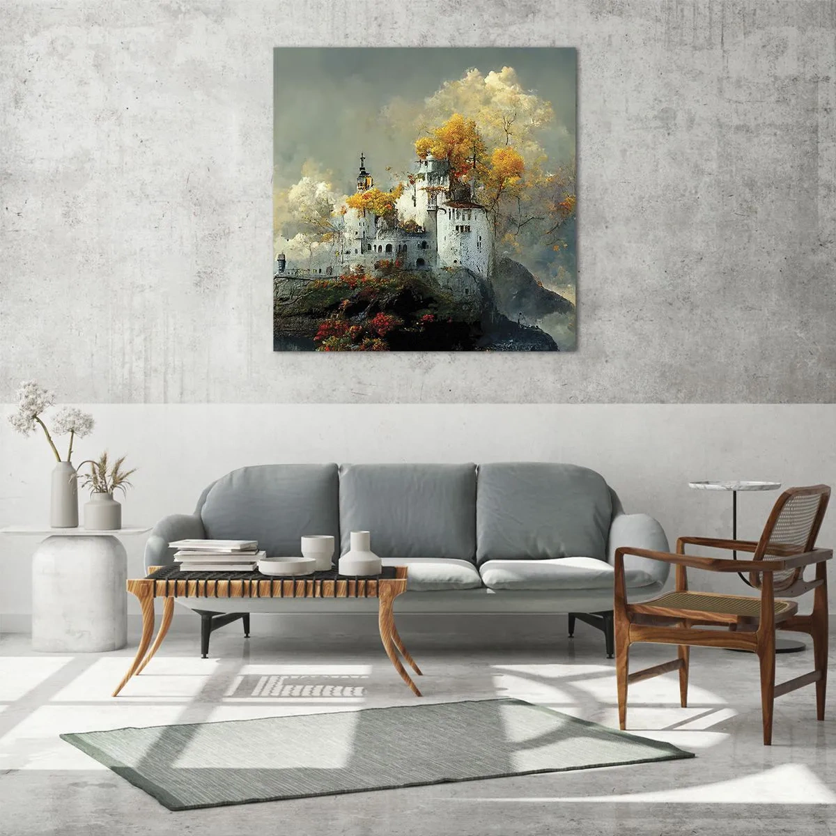 Tablou pe sticlă - Începutul unei povești romantice - 30x30 cm