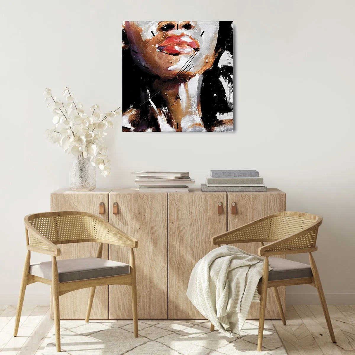 Ceas de perete - Ceas pe sticlă - Mândrie fără prejudecăți - 30x30 cm