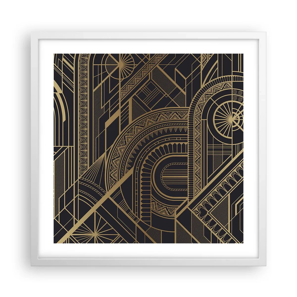 Poster în ramă albă - Concepte, idei, planuri - 50x50 cm