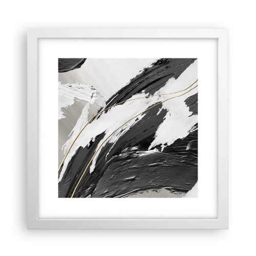 Poster în ramă albă - Abstracție cu fler - 30x30 cm