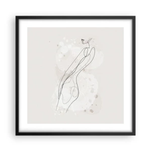 Poster în ramă neagră - Să rătăcești cu privirea - 50x50 cm