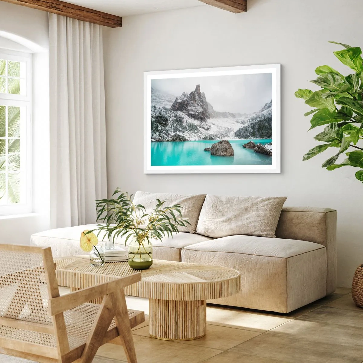 Poster în ramă albă - De veghe - 100x70 cm