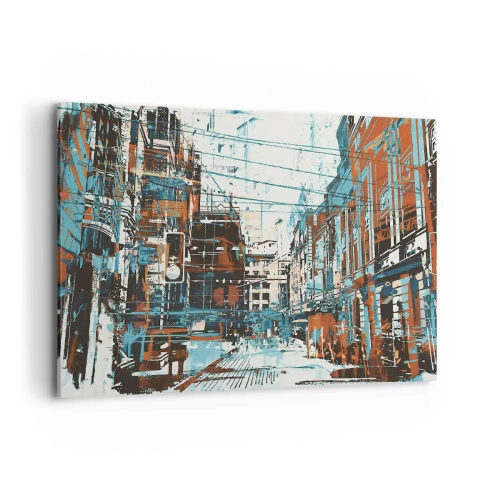 Tablou pe pânză - Un traseu printr-un oraș binecunoscut - 100x70 cm