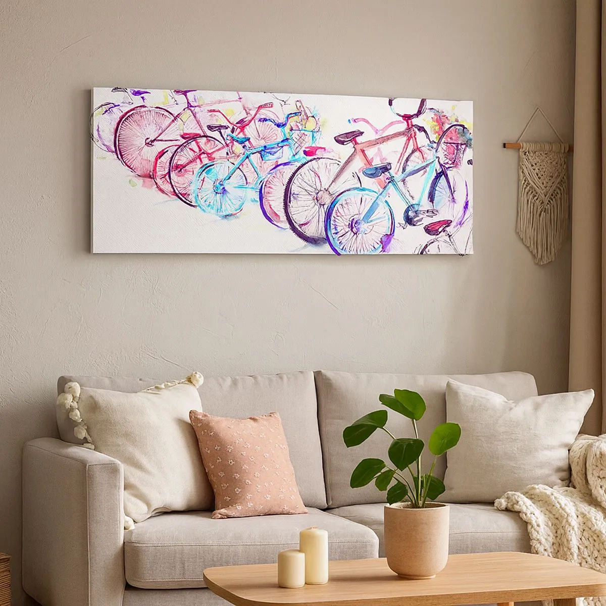 Tablou pe pânză - Reuniunea clubului Antymoto - 100x40 cm