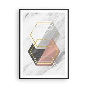 Poster în ramă neagră - Compoziția lanțului - 70x100 cm