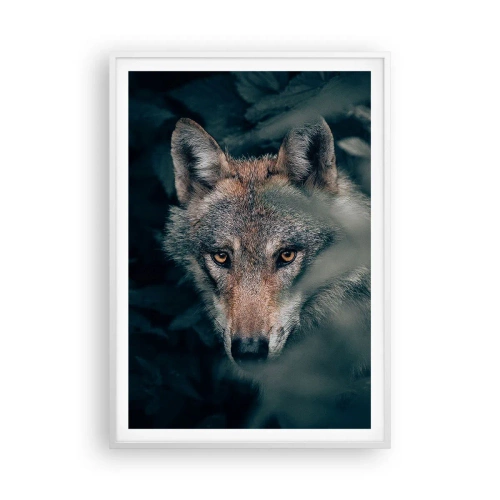 Poster în ramă albă - Vânător - 70x100 cm