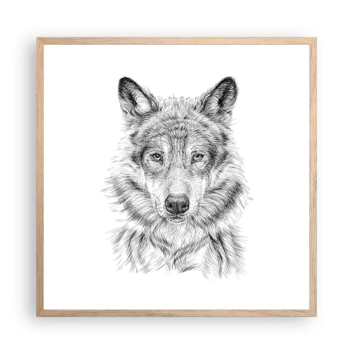 Poster în ramă de stejar deschis - Un lider înnăscut - 60x60 cm