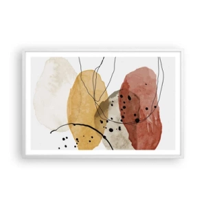 Poster în ramă albă - Ca aerul, limpezi și ușoare - 91x61 cm