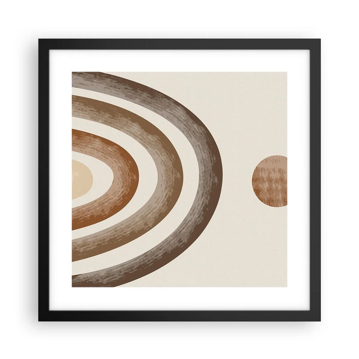 Poster în ramă neagră - Într-o galaxie îndepărtată - 40x40 cm