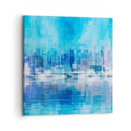 Tablou pe pânză - Înecate în albastru - 70x70 cm