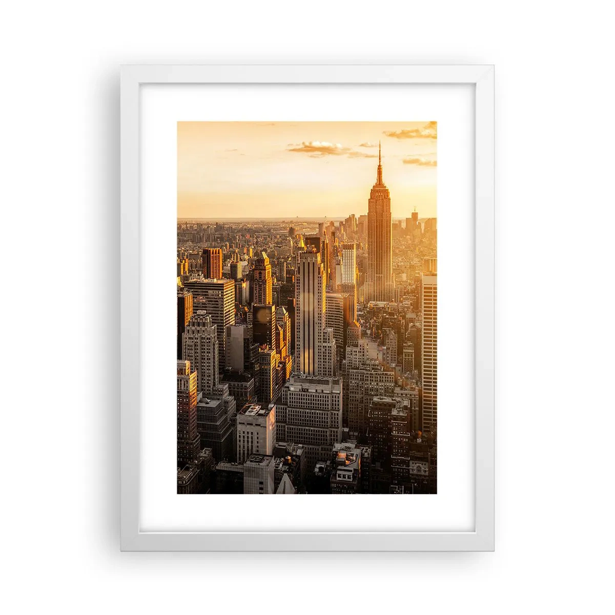 Poster în ramă albă - Crescând la soare - 30x40 cm