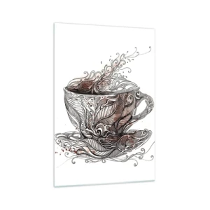 Tablou pe sticlă - Ceaiul este bun pentru orice - 70x100 cm