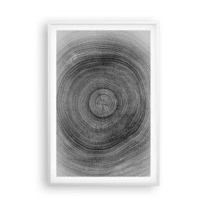 Poster în ramă albă - Un semn al vremurilor - 61x91 cm