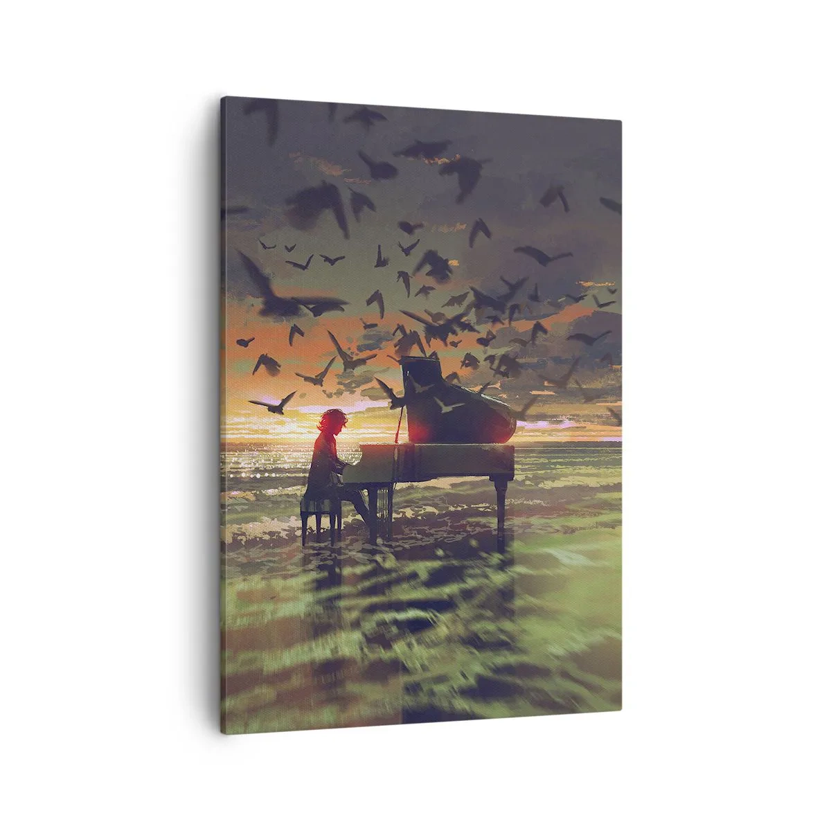 Tablou pe pânză - Concert pentru pian și valuri - 50x70 cm