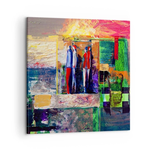 Tablou pe pânză - Relații și emoții - 60x60 cm