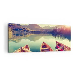 Tablou pe pânză - Pentru a trăi după legile sale - 100x40 cm