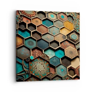 Tablou pe pânză - Ornamente arabe - o variație - 30x30 cm