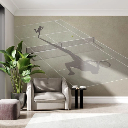 Tapet Premium Sand - Învinge-te pe tine însuți - Tenis, Tribunalele, Sport - 100x70 cm