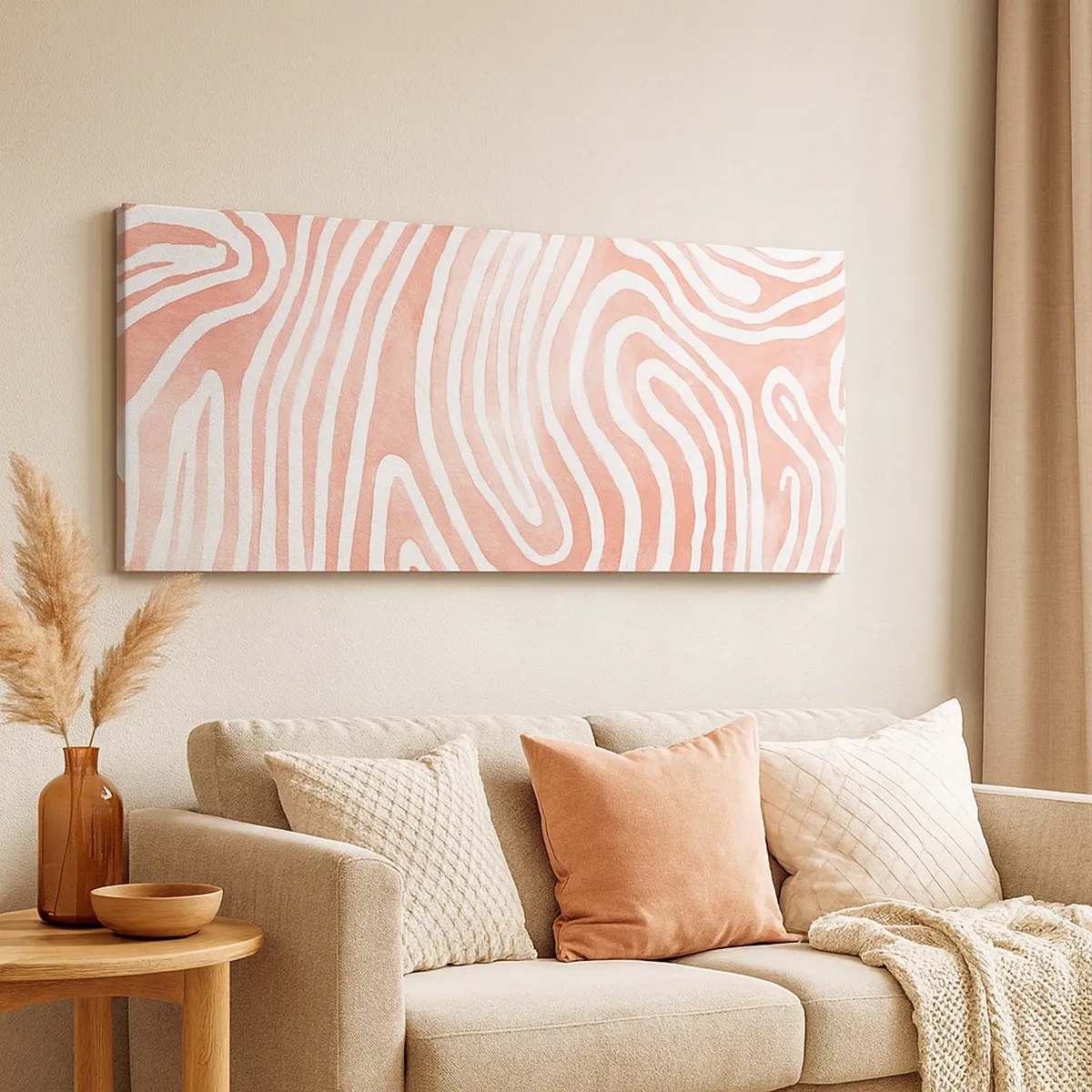 Tablou pe pânză - Într-un labirint de coral - 30x30 cm