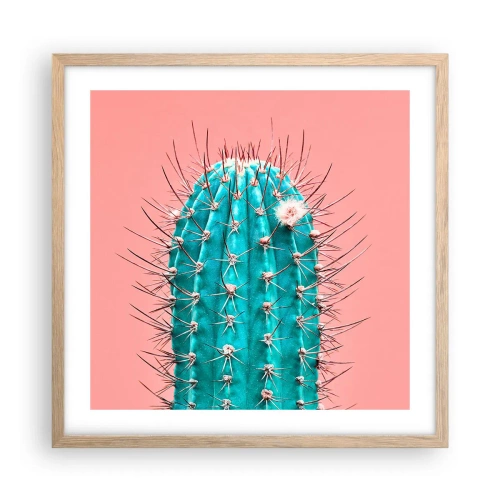 Poster în ramă de stejar deschis - Doar privește - 50x50 cm